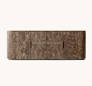 OEM/ODM Modern Travline Byron Reeded Stone aparador de 4 puertas - Product Image 1