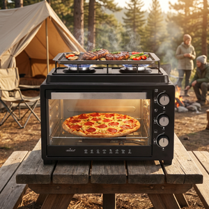 Fornello a Gas con Forno per <span class=keywords><strong>Pizza</strong></span>, Patate al Forno e Griglia, Resistente, per Uso Domestico, Vendita Diretta dalla <span class=keywords><strong>Fabbrica</strong></span> - Product Image 1