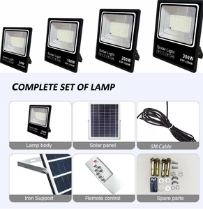 Projecteur Portable Rechargeable Led Forte Lumière Camping Tente Lampe Ip66 200w Solaire Projecteur Extérieur - Product Image 6