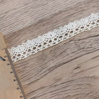 Renda Bordir Katun Kustom Zeal Lace, Renda Trim Venice Bordir Putih Grosir