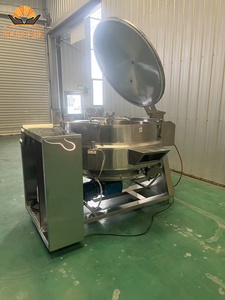 Cuisinière industrielle pour khoya / Machine à mawa |   Chauffage à vapeur/électrique 100L-600L, empêche la combustion, haute performance pour les usines de confiserie - Product Image 4