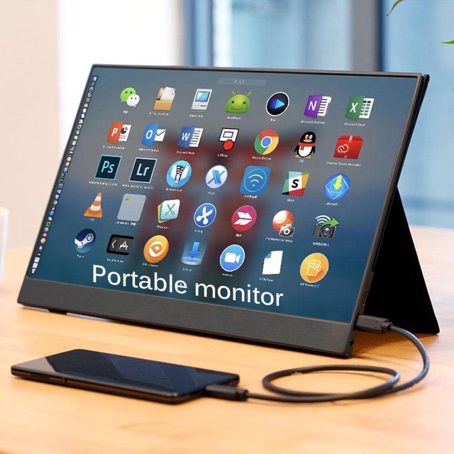 2025 New OEM 13.3/15.6/17.3 Inch Gaming Touchscreen 1080P 2K 4K 144HZ IPS Laptop Screen Extender Ultra-Thin Portable Monitor for