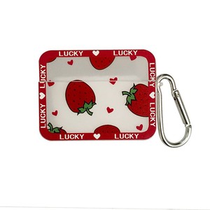 เคสป้องกันหูฟังไร้สาย AirPods รุ่นที่ 4/1/2/3 Pro - เคสลายการ์ตูนสตรอว์เบอร์รีสุดเทรนดี้ - Product Image 5