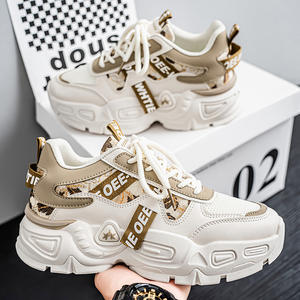 Оптовая продажа, мужская обувь на толстой подошве, увеличивающая рост, молодежная повседневная спортивная обувь, модная универсальная износостойкая обувь для доски - Product Image 3