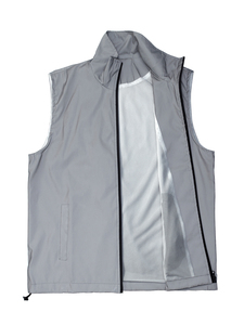 Gilet réfléchissant fin pour homme printemps-été, course nocturne, extérieur, col montant, sans manches, streetwear, danse, hip-hop - Product Image 3