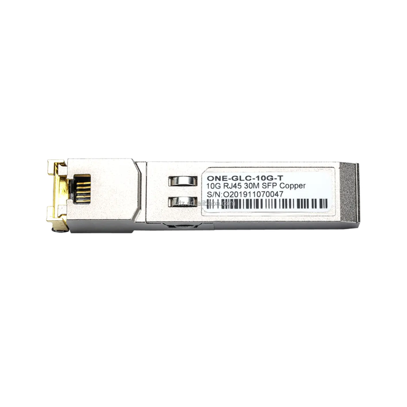 10G RJ45 30M SFP modul serat optik, antarmuka kabel jaringan tembaga RJ45 Gigabit listrik