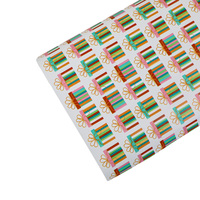 Rouleaux de papier d'emballage de Noël personnalisés Emballage cadeau écologique avec imprimés festifs