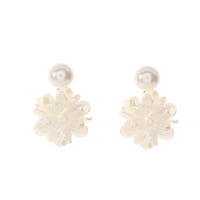 Pendientes de Plástico con Hortensias, Estilo Mori, Etéreos, Hechos a Mano, Inspirados en Diseñadores, Dulces y Delicados, Joyería de Yiwu