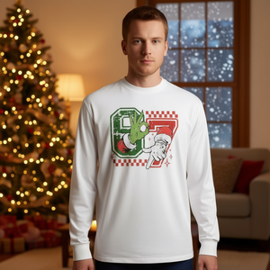 Camiseta de manga larga Six Seven 67 Christmas Meme Humor Trendy Couples Gen Z - Product Image 3