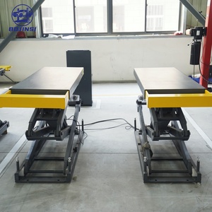 En gros Élévateur automobile à double ciseaux 4T à levage élevé, plateforme extensible, équipement de levage <span class=keywords><strong>électrique</strong></span> hydraulique pour <span class=keywords><strong>garage</strong></span> - Product Image 1
