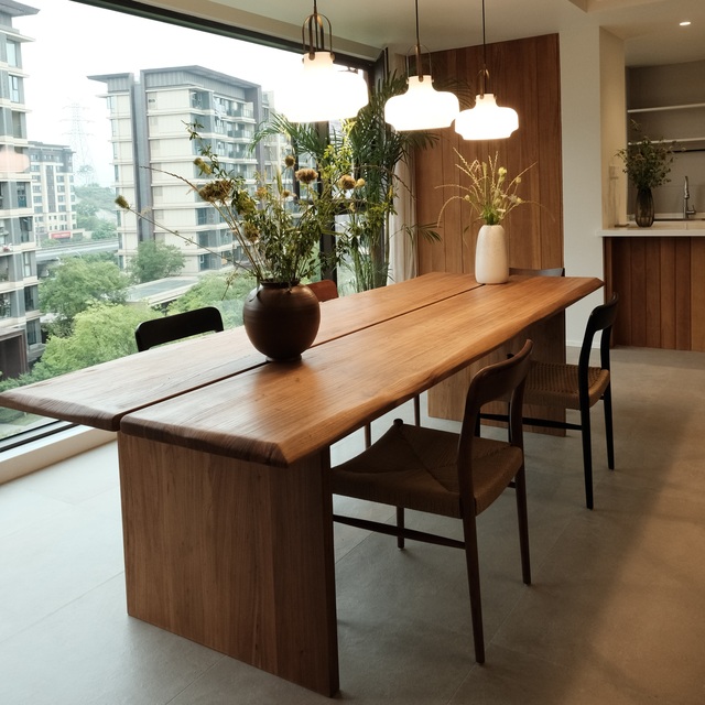 Moder Dining Room Funiture Set Japanese Dining Tables Solid Wood Dining Table Set Living Room Sets Furniture Luxury Modem