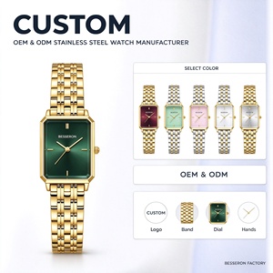 Petite montre rectangulaire pour femme, mouvement <span class=keywords><strong>Citizen</strong></span>, bracelet en acier inoxydable, étanche, fermoir papillon, personnalisable OEM - Product Image 1