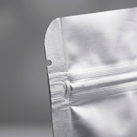 Sacs refermables en aluminium Mylar de 0,16 mm résistants à l'humidité avec encoche de déchirement pour l'emballage alimentaire et de compléments alimentaires