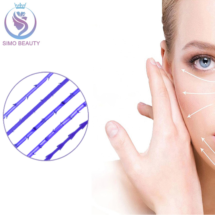 Лифтинг кожи лица, шовная Корейская рассасывающаяся ПДО нить, лифтинг ПДО, 4d-колючая колючая защита от морщин