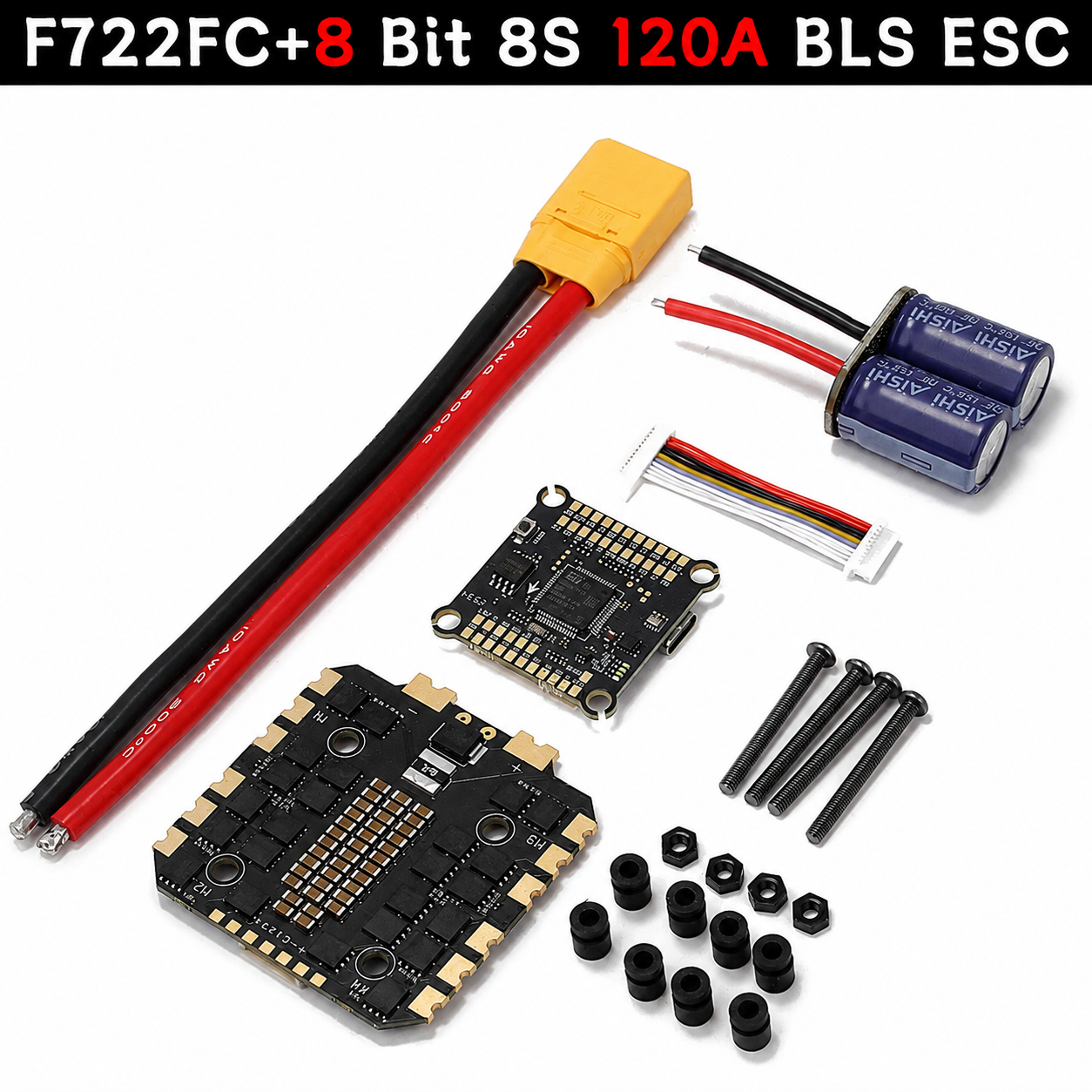 F722FC+8 Bit 8S 120A BLS ESC