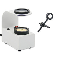 110V-240V Portable Gemstone ldentification Tools Built In LED Light Table Gem Polariscope with Mountable 18mm Conoscope