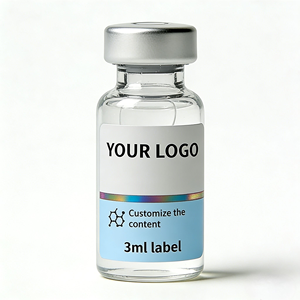 3ml Round Glass Vials for Freeze-Dried Powder with Custom Logo Box and Multiple Individual Packaging Options - Product Image 1
