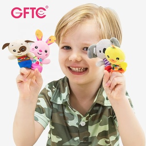 Benutzer definierte schöne weiche Plüsch <span class=keywords><strong>Finger</strong></span> puppe Handpuppen Spielzeug für Kinder Cartoon Tier Löwe & Affe für Eltern-Kind-Interaktion - Product Image 5