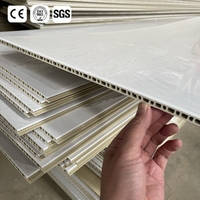 Panel de Pared de PVC Impermeable, Material de Madera y Bambú, Diseño Moderno para Hoteles y Uso Doméstico