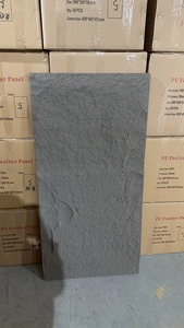Villa Diseño Exterior Interior 1200*600*30mm PU Piedra Ladrillos culturales Piedra rústica Panel de piedra sintética - Product Image 4