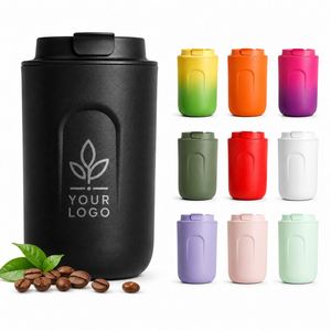 Gobelet isotherme en acier inoxydable personnalisé avec logo, 220 ml, 380 ml, tasse de voyage portable, thermos d'extérieur avec couvercle - Product Image 1