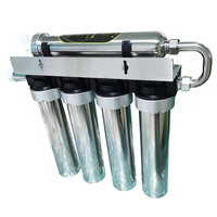 Purificateur d'eau alcaline ionisée portable Vamia à 5 étapes en acier inoxydable pour comptoir, avec fonction d'économie d'énergie, idéal pour l'extérieur et la maison