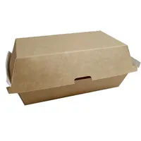 Boîtes à hamburgers personnalisées en gros, nouvelles, imperméables et résistantes à l'huile