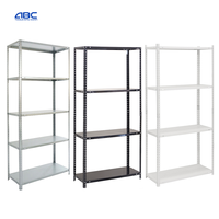 Étagère de rangement de garage en acier à 5 couches Système de rangement en métal et en fer Supports réglables Étagères en métal