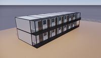 Casa Prefabricada Desmontable de Panel Sándwich de PU con Alto Aislamiento Térmico de 20 pies con Diseño de Ahorro de Energía para Climas Extremos