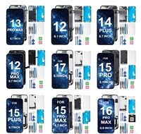 Écran de téléphone portable OLED souple haute qualité 120 Hz pour 12/13/14/15/16/17 Pro/Plus/Max/16E/17E, luminosité 400 cd, personnalisable