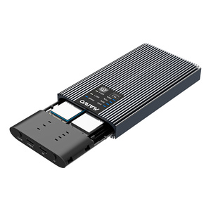 Boîtier de clonage SSD M.2 SATA double baie MAIWO, type C universel 5 Gbps pour SSD SATA M.2, boîtier en aluminium sans vis - Product Image 2