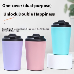 Mlife 12oz cốc cà phê với bìa nửa triệu cốc màu hồng 350ml biểu tượng tùy chỉnh đầy đủ tác phẩm nghệ thuật in du lịch cốc cà phê - Product Image 3