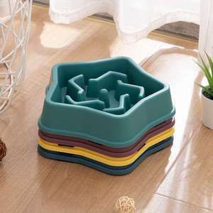Lynpet Fábrica Direto Plástico Anti-asfixia Pet Lento Comer Prato Tigelas De Comida De Gato Alimentador Lento Tigela Do Cão - Product Image 4