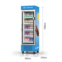 Máquina Expendedora de Helados ZhiGou Tech, Autoservicio, Pantalla Táctil, Compresor de Refrigeración, Gestión Basada en la Nube, Monitoreo Remoto, SDK