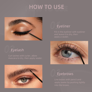 <span class=keywords><strong>Fixateur</strong></span> transparent durable et waterproof pour sourcils, cils et eye-liner – Protection contre la pluie pour sourcils et cils de marque privée - Product Image 4