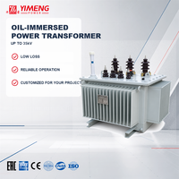 Transformateur immergé dans l'huile triphasé YIMENG 10kV 11kV 33kV, distribution d'énergie personnalisée