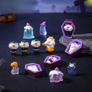 Adornos de Resina de Ataúd con Fantasmas Lindos de Halloween para <span class=keywords><strong>Manualidades</strong></span> y Decoración de Micropaisajes - Product Image 2