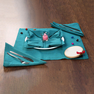 ผ้าเช็ดปากแบบใช้แล้วทิ้งผ้าลินิน100% ผ้าเช็ดปากแบบธรรมดาสำหรับใช้ในโต๊ะงานกิจกรรม - Product Image 1