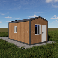 Maison préfabriquée en conteneur à toit en A très vendue, 36 m², détachable, en bois et en acier, bureau pour grands projets d'ingénierie