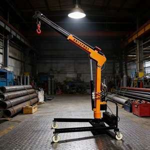 Petite grue télescopique électrique montée sur camion, palan électrique de levage de 1 tonne - Product Image 3