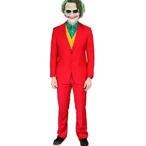 Joker Joaquin Phoenix Arthur Fleck Cosplay kostüm takım elbise cadılar bayramı partisi üniformaları yetişkin çocuklar için gömlek + ceket + + yelek + pantolon
