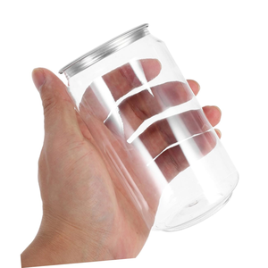 Cundao Custom Disposable PET Can With Aluminum Lid Dessert Soda Bubble Tea 330ml 500ml Clear Pull-<b>Ring</b> Plastic Cans Bottles - Product Image 4