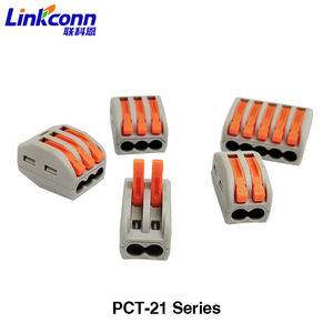 PCT-212บล็อกเทอร์มินัลแบบกดสำหรับต่อสายไฟเชื่อมต่อเร็วพร้อมขั้วต่อทองเหลือง - Product Image 5