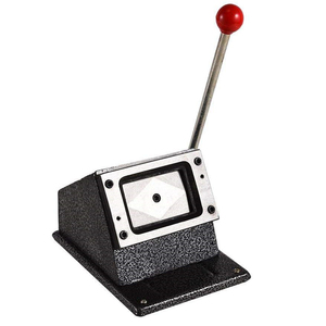 Machine à découper le papier manuelle, base en acier noir, niveau de sécurité élevé, coupe de précision pour la fabrication de cartes PVC - Product Image 3