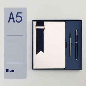 Carnet en cuir personnalisé avec stylo et recharge, prêt à être expédié, idéal pour les fêtes d'anniversaire et les coffrets cadeaux promotionnels d'entreprise - Product Image 2
