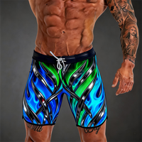 Shorts de compétition de fitness personnalisés, grande taille, légers, à séchage rapide, imprimés, pour les concours de musculation, shorts de physique pour hommes