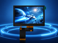 Monitor Papan Pengontrol TFT Penuh Warna RGB 40 Pin SPI 480X272 Modul Panel LCD 4.3 Inci Kecerahan Tinggi