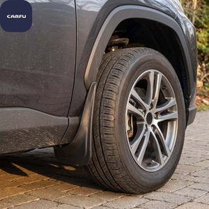Garde-boue universels CARFU pour voiture, ensemble avant/arrière 28x20,5 cm, en ABS durable et flexible, installation facile - Product Image 6