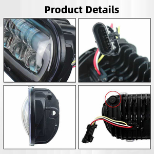 Conjunto de Faros LED con Luz Diurna DRL, Luz Alta y Baja para Harley Fat Bob FXDF 2008-2017 FXFB 2018+ - Product Image 4