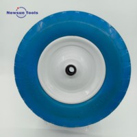 Roue en mousse PU NS Wholesale 16x4.80/4.00-8, pneu anti-crevaison 4.00-8 avec jante métallique pour brouette, chariot à main, chariot à sacs